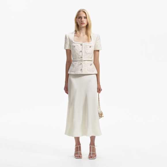 Self-Portrait Dresses & Skirts - Self-Portrait Cream Skirt set